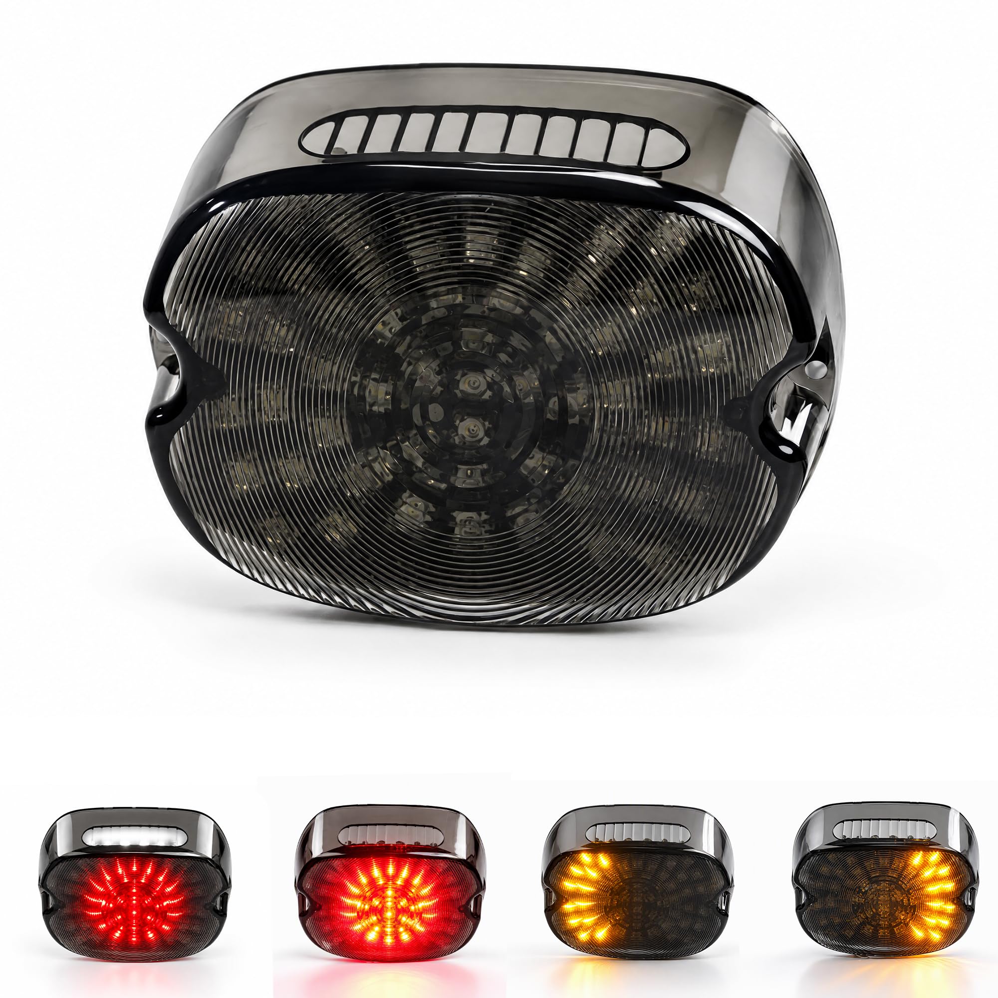 Amazon.com: NTHREEAUTO Smoked LED Tail Light Brake Turn Signal